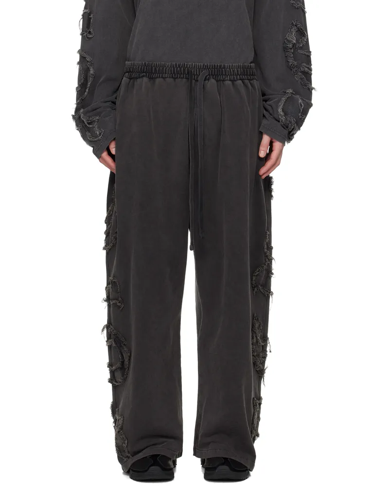 Acne Studios Gray Logo Cargo Lounge Pants Bm0