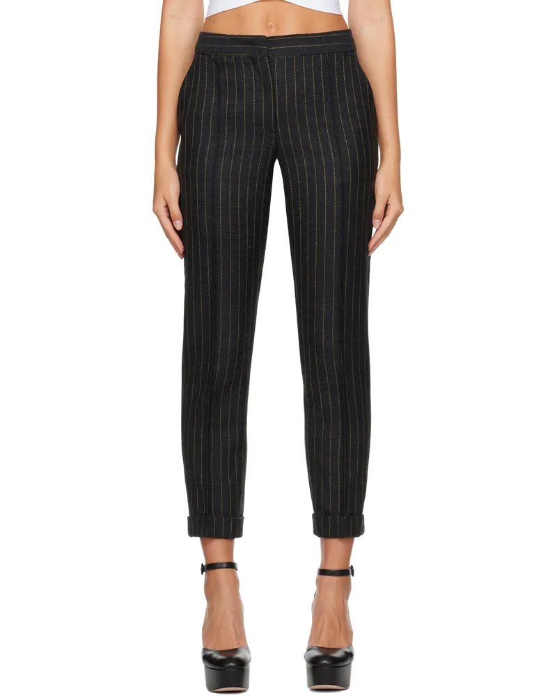 Moschino Gray Pinstripe Trouser J1490