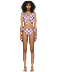 CHOPOVA LOWENA SSENSE Exclusive White Alley Bikini Purple