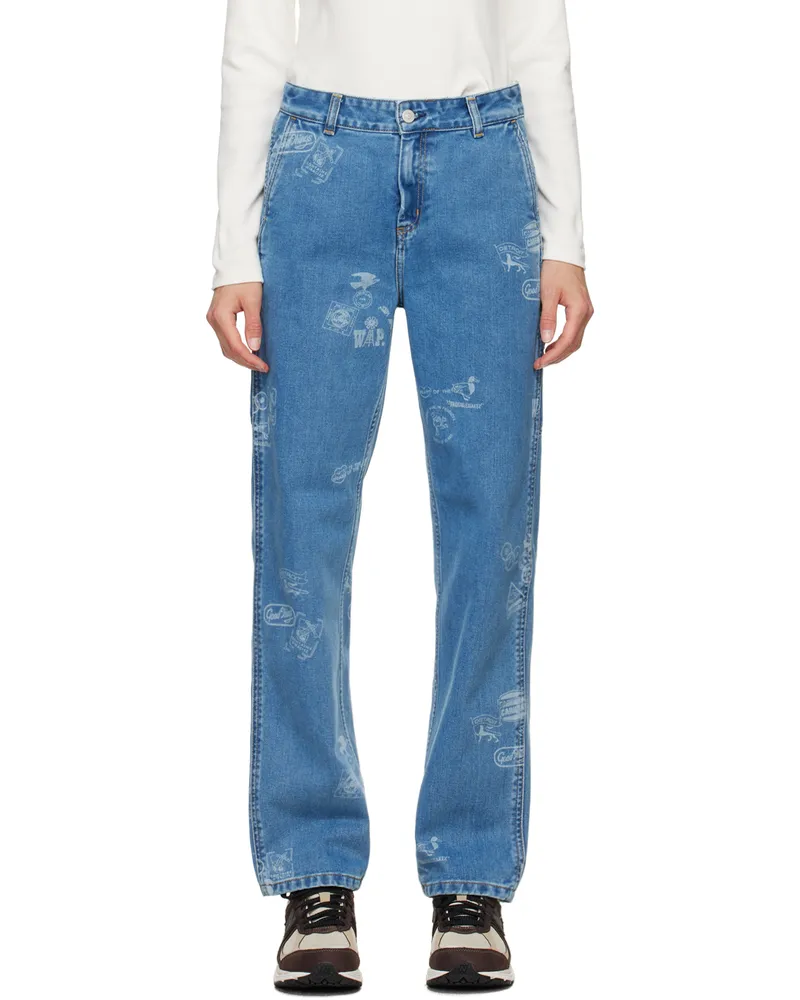 Carhartt WIP Blue Stamp Jeans Blue