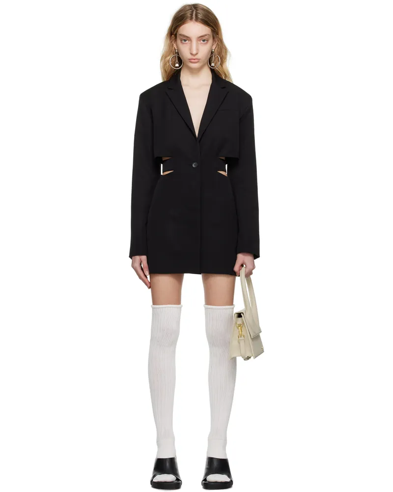 Jacquemus Black Le Papier 'La Robe Bari' Minidress 990