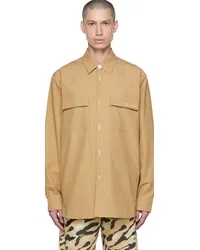 Nanushka Tan Jorn Shirt Prairie