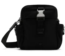 Black Ami de Cœur Pocket Messenger Bag