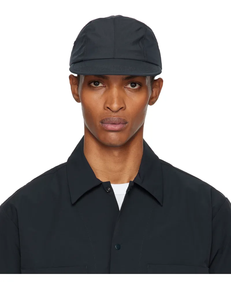 Norse Projects Navy 4-Panel Tech Poplin Cap Dark