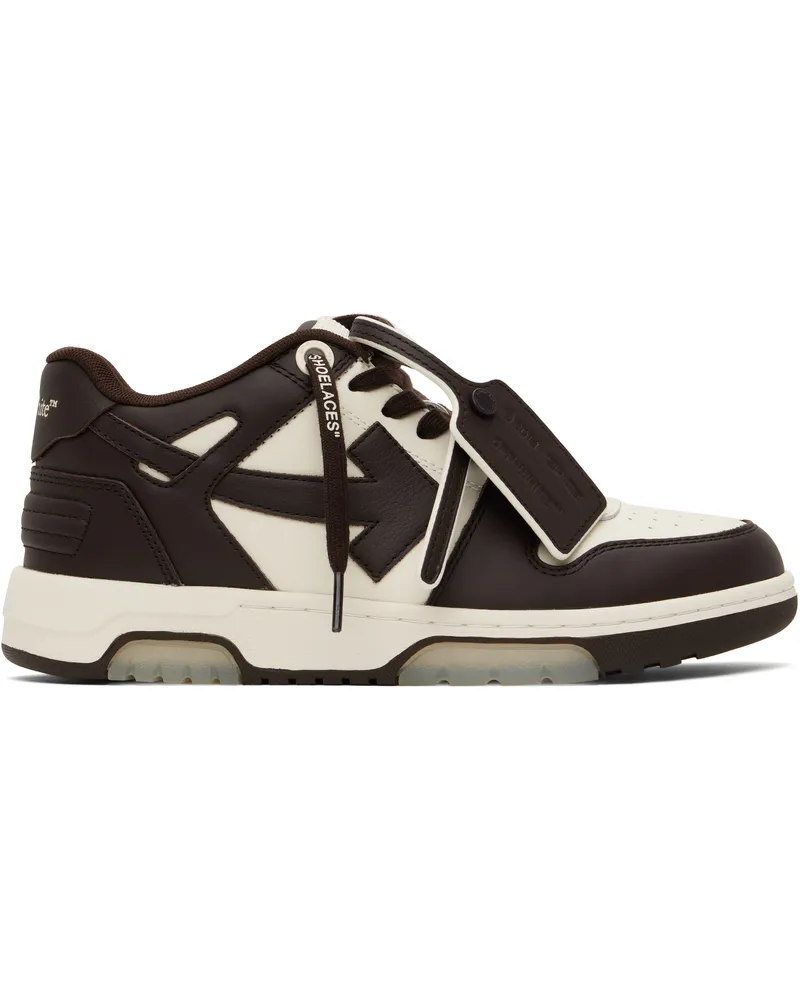 OFF-WHITE Brown & Off-White Out Of Office Sneakers Chocolate