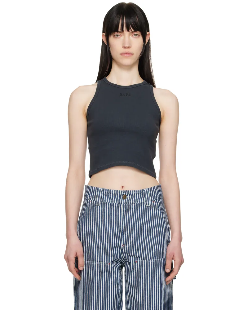 BAPE Black Pigment Dyed Rib Tank Top Black