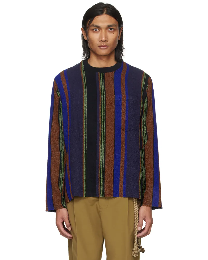 Song For The Mute Multicolor Striped Sweatshirt Multi