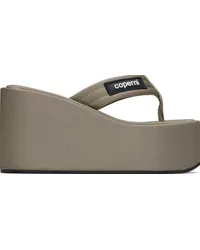 COPERNI Gray Branded Wedge Sandals Grey