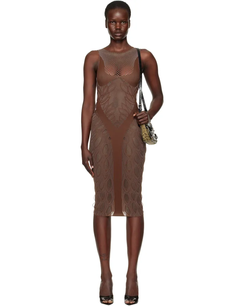 Poster Girl Brown Juliet Minidress Old