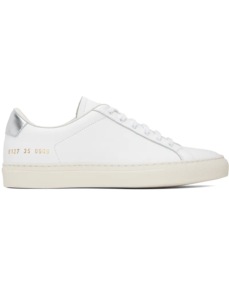 Common Projects White Retro Low Sneakers 0509