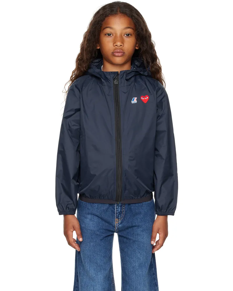 Comme des Garçons Kids Navy K-Way Edition Full Zip Jacket 1