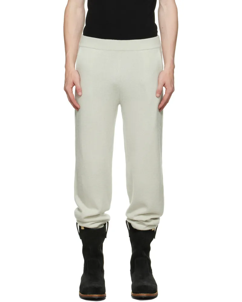 Frenckenberger Off-White Hotoveli Lounge Pants Silver