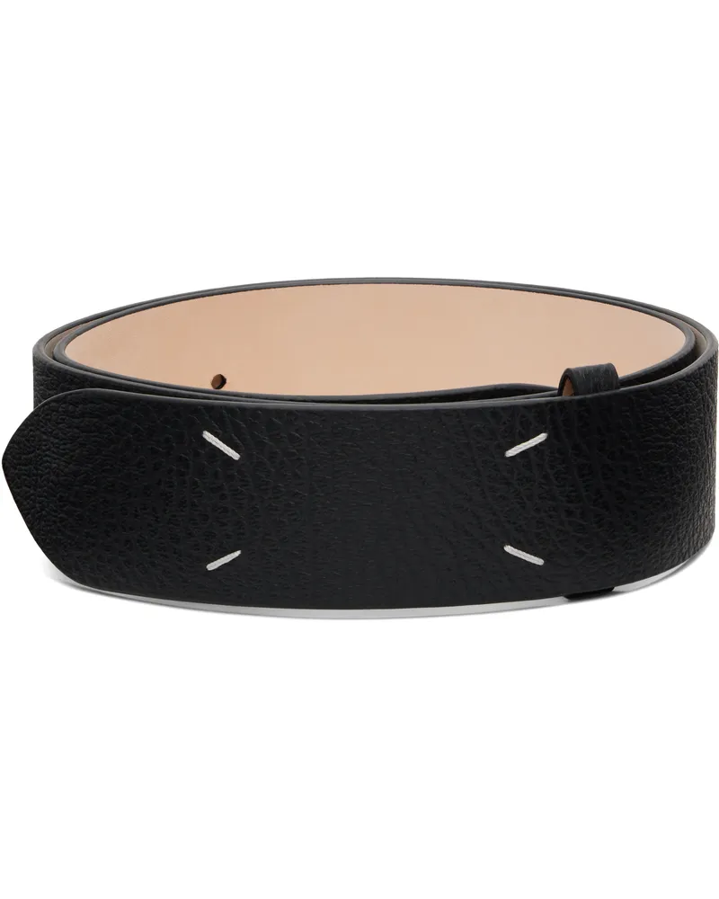 Maison Margiela Black Four Stitches Belt T8013