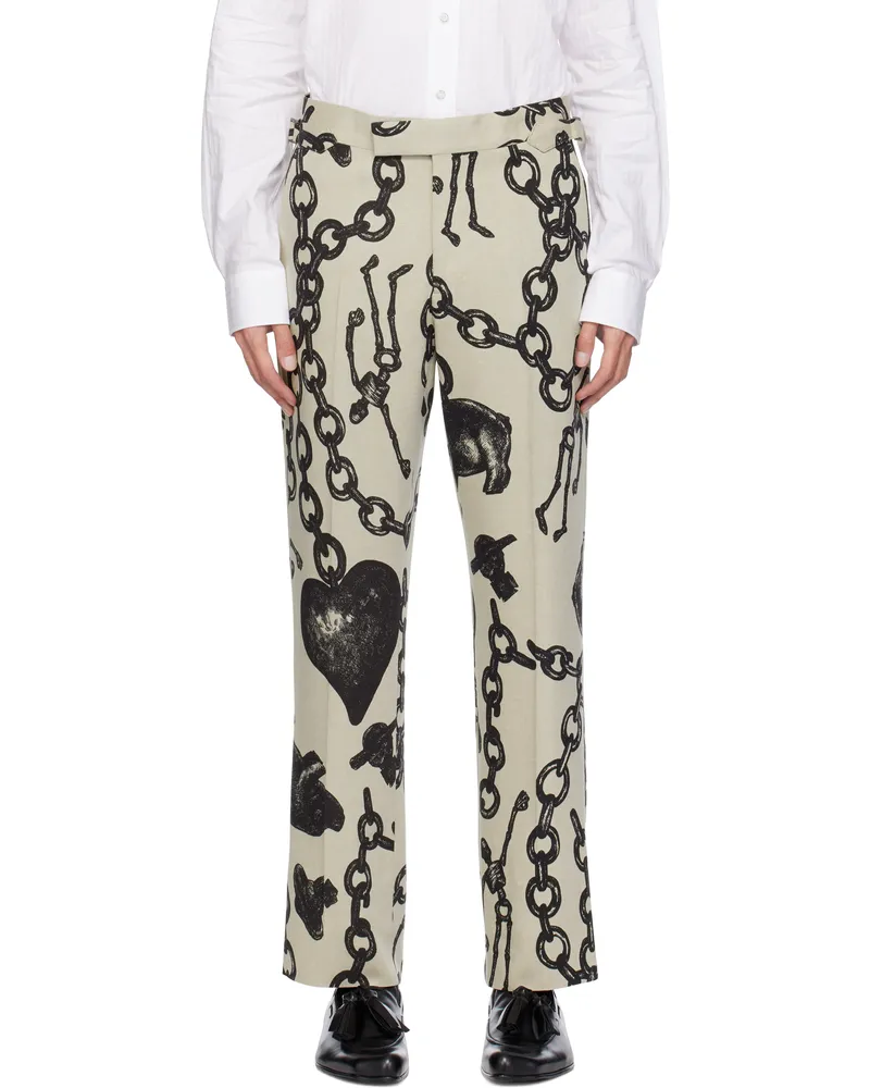 Vivienne Westwood Gray Sang Trousers Aw24-d301