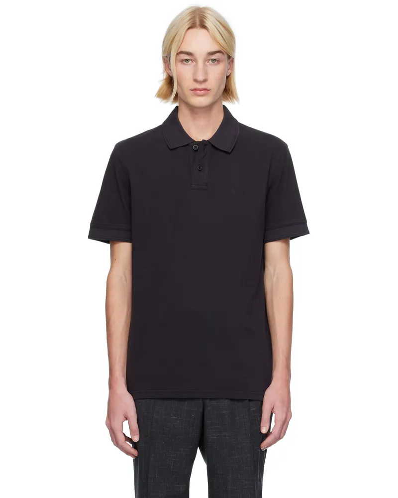 HUGO BOSS Black Logo-Bonded Polo 001-black