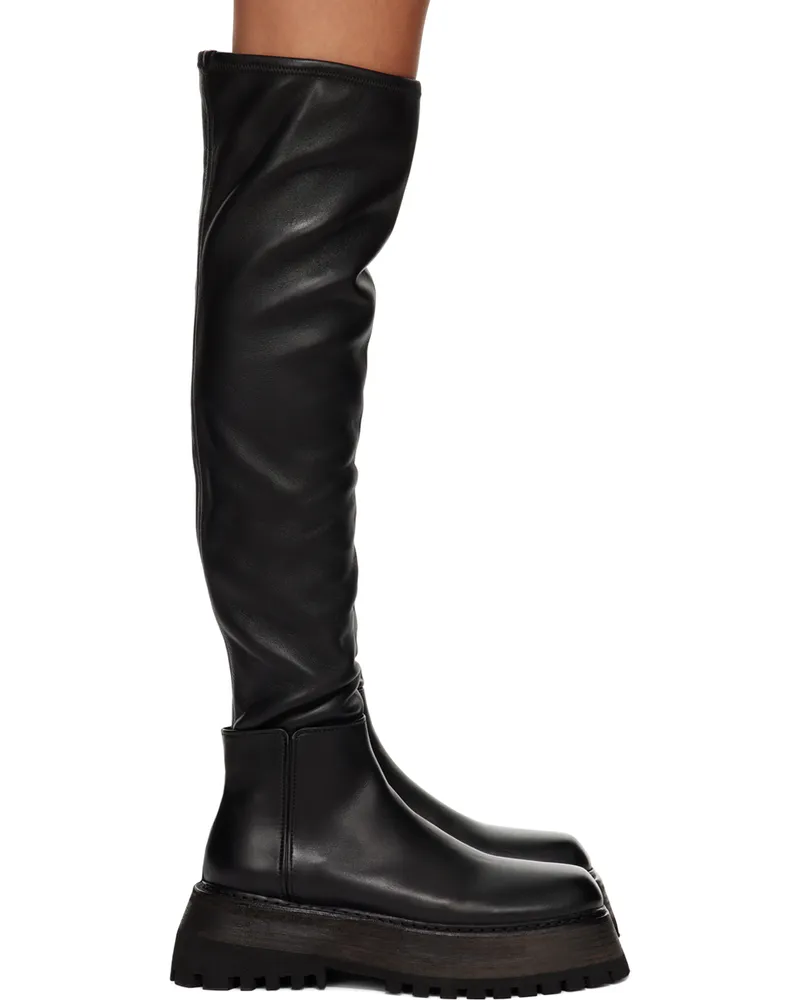 Marsèll Black Quadrarmato Boots Black
