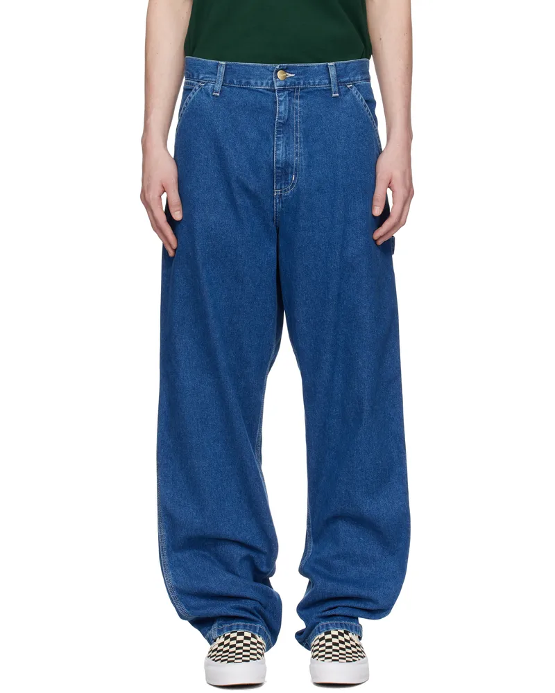 Carhartt WIP Blue Single Knee Jeans 0106