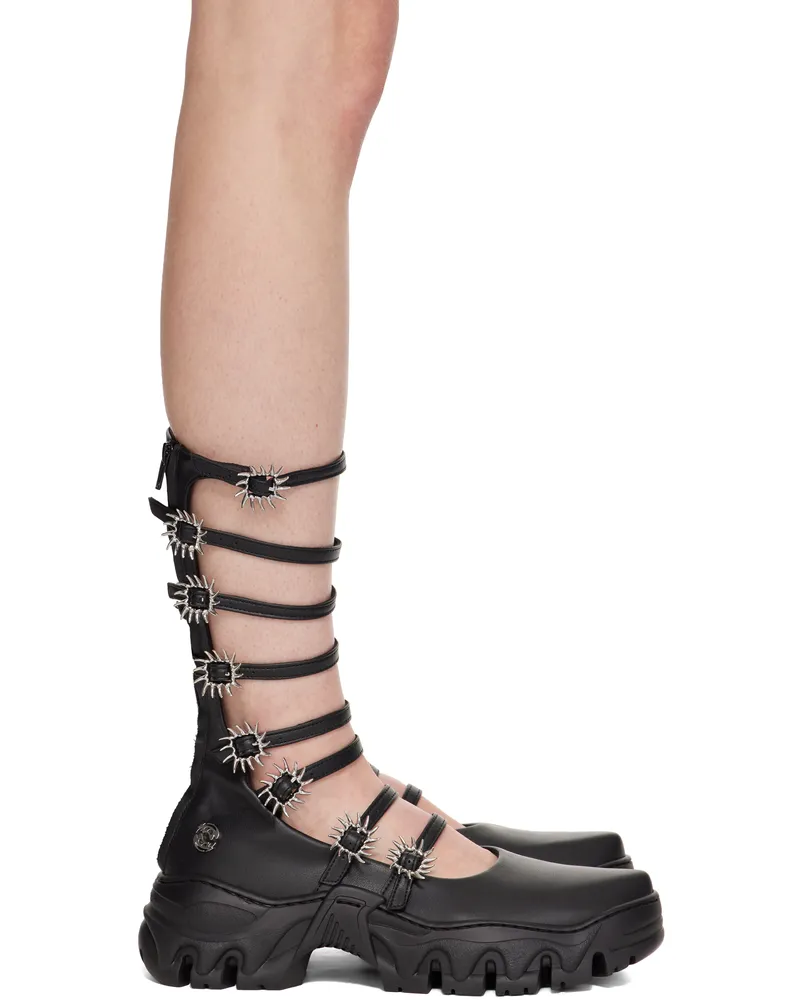 Rombaut Black MJ High Ballerina Flats Black