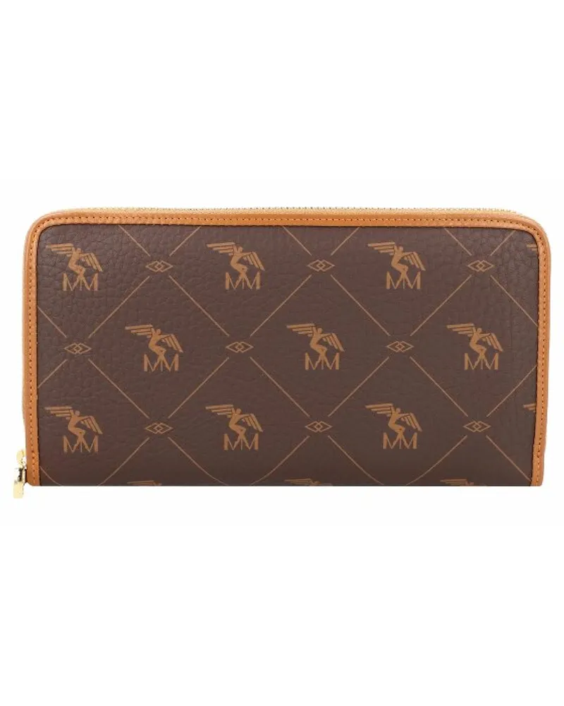 Maison Mollerus Clariden Geldbörse Leder 19,5 cm pecarus/soft Braun