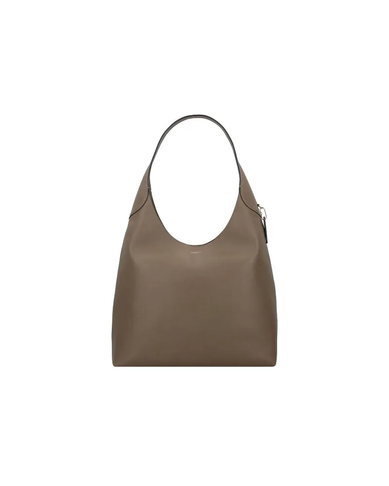Coach Brooklyn Schultertasche Leder 39 cm dark stone Braun