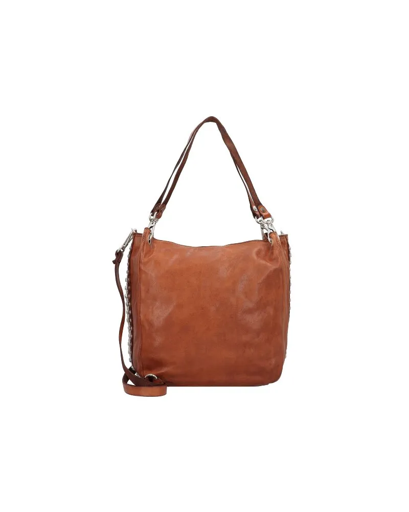 Campomaggi Schultertasche Leder 39 cm cognac Braun