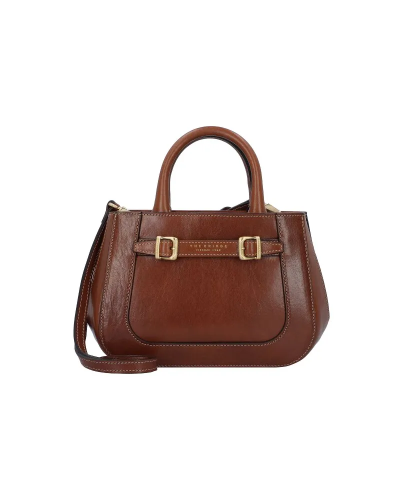 The Bridge Gaia Handtasche Leder 25 cm marrone Braun
