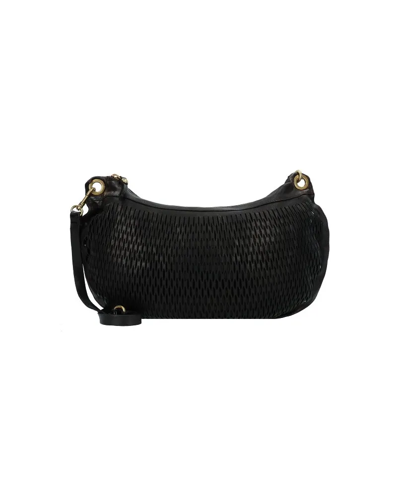 Campomaggi Mangrovia Umhängetasche Leder 41 cm nero Schwarz