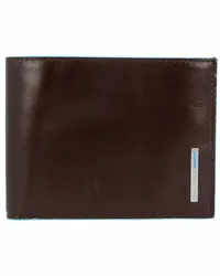 Piquadro Blue Square Kreditkartenetui Leder 12,5 cm brown Braun