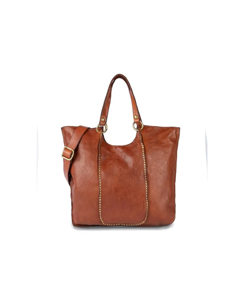 Campomaggi Kura Shopper Tasche Leder 35 cm cognac Braun