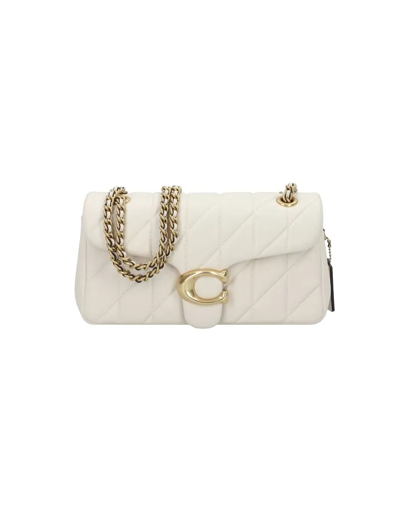 Coach Tabby Schultertasche Leder 26 cm chalk Beige