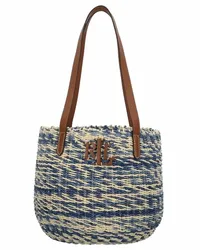 Ralph Lauren Hartley Tote Shopper Tasche 26 cm indigo mix lauren tan Blau