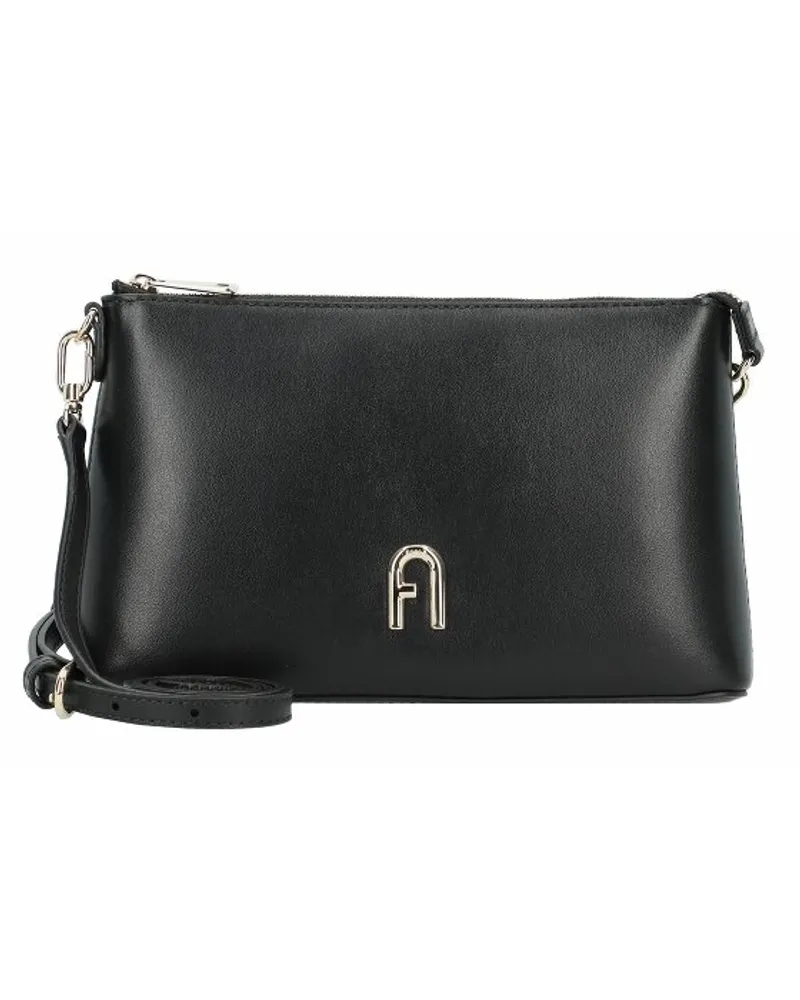 Furla Diamante Umhängetasche Leder 21 cm nero Schwarz