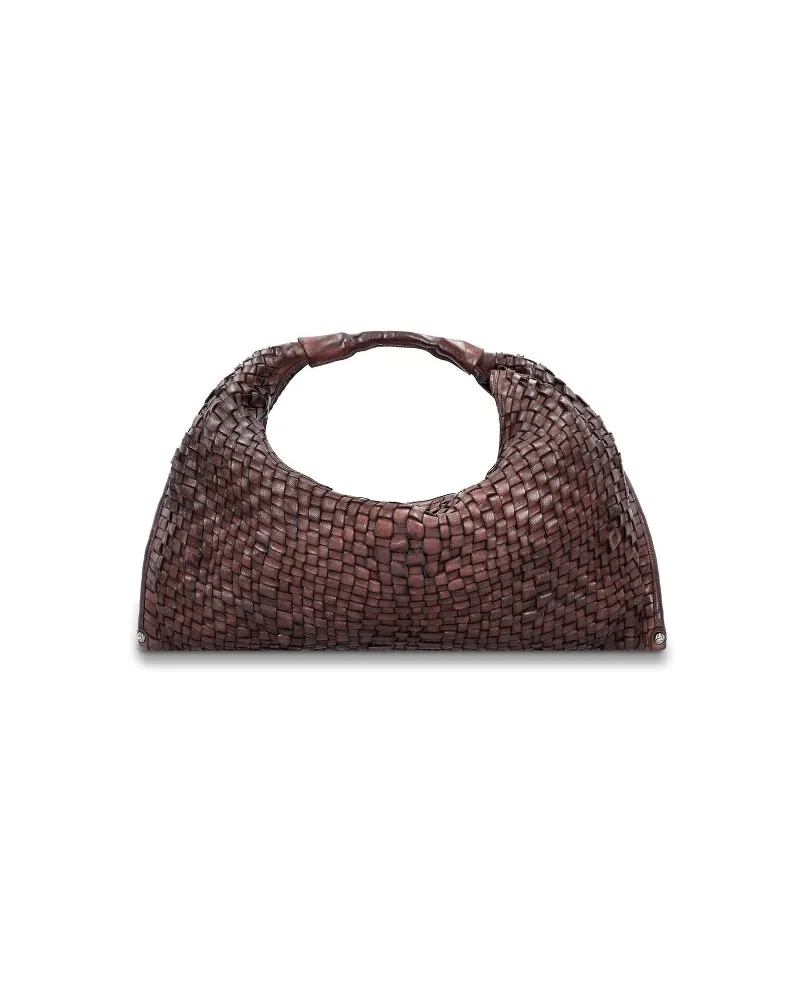 Campomaggi Schultertasche Leder 61 cm moro Braun