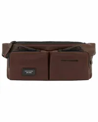 Piquadro Harper Gürteltasche Leder 32 cm dark brown Braun