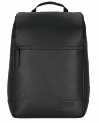 Jost Stockholm Rucksack Leder 44 cm Laptopfach Schwarz