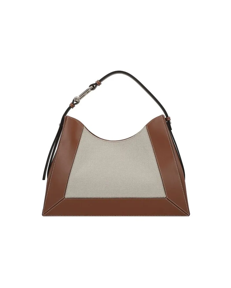Furla Nuvola Shopper Tasche L Leder 39 cm toni cognac Braun