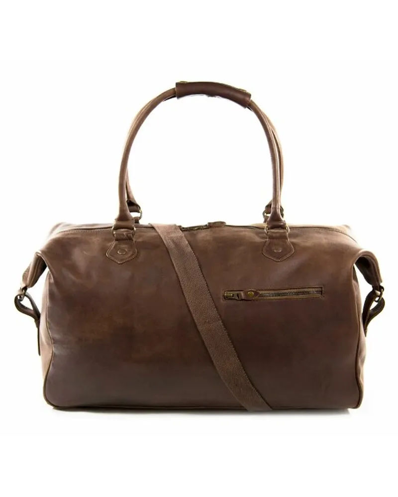 Buckle & Seam Linwood Reisetasche Leder 50 cm cognac Braun