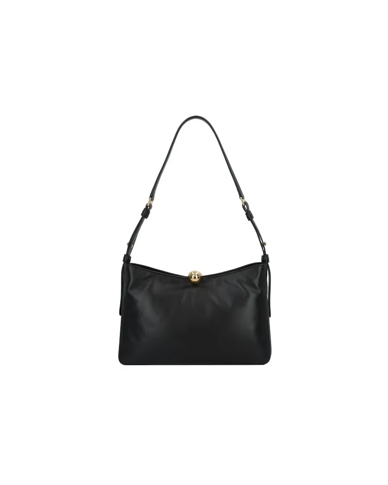 Furla Sfera Soft Schultertasche M Leder 30 cm nero2 Grau