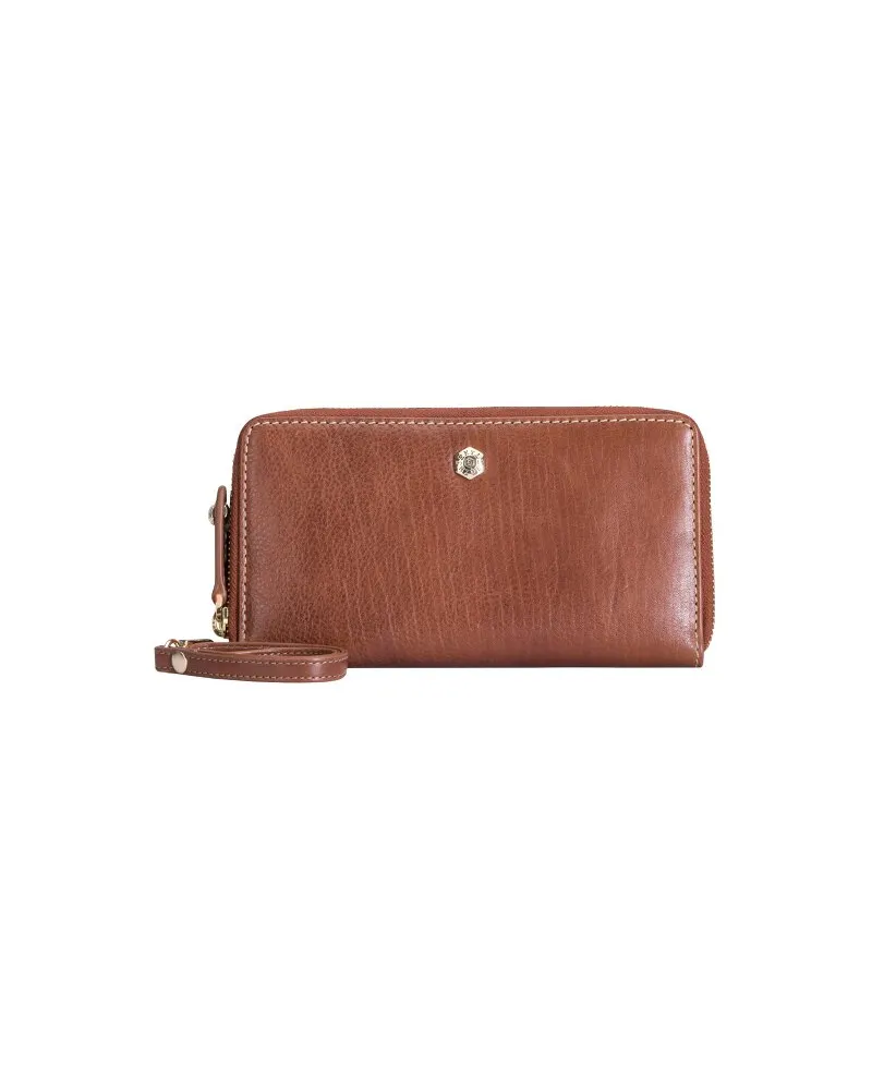 Jekyll & Hide Verona Geldbörse RFID Schutz Leder 20 cm tan Braun