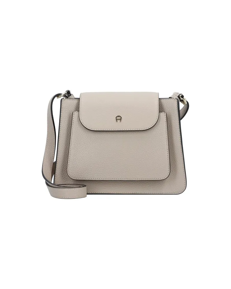 Aigner Delia Handtasche Leder 24 cm alpaca Beige