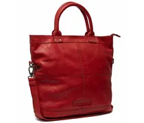 Ontario Handtasche Leder 37 cm red