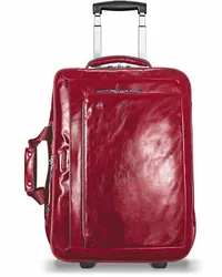 Piquadro Blue Square 2-Rollen Businesstrolley Leder 51 cm Laptopfach red Rot