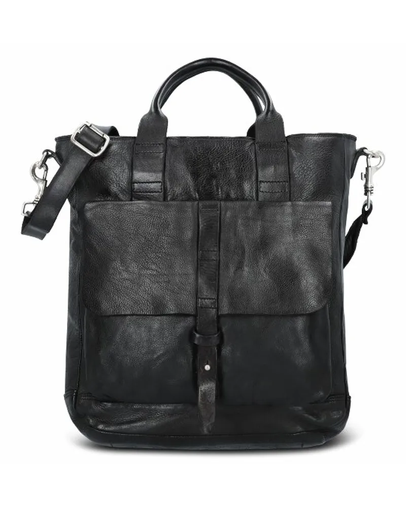 Campomaggi Handtasche Leder 32 cm nero Schwarz