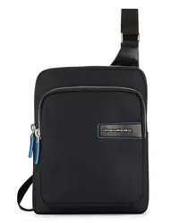 Piquadro PQ-RY Umhängetasche 22 cm Tabletfach black Schwarz