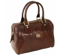 Story Donna Barrel Bag Handtasche Leder 25 cm marrone