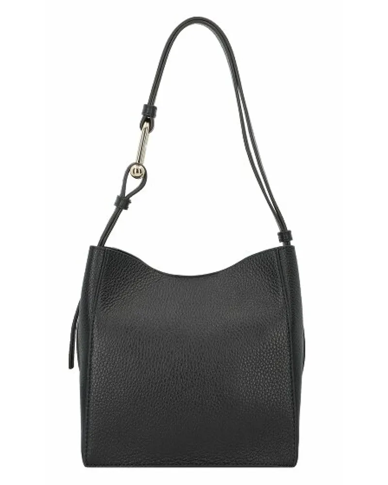 Furla Nuvola Schultertasche Leder 21 cm nero Schwarz