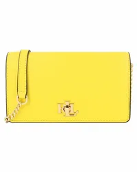 Ralph Lauren Clutch Tasche Leder 18 cm lemon daffodil Gelb