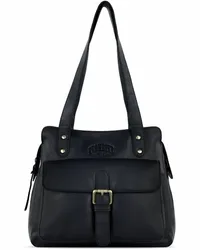 KLONDIKE 1896 Rush Zoe Schultertasche Leder 26 cm Schwarz