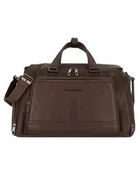 Piquadro Carl Reisetasche Leder 51 cm Laptopfach dark brown Braun