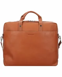 Harold's Heritage Aktentasche Leder 38 cm Laptopfach cognac Braun